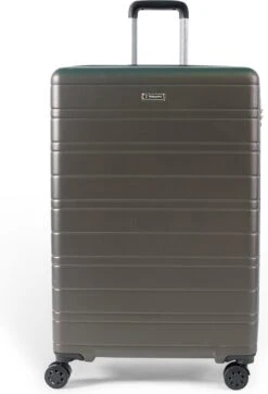 Bagageopslag 38 ©TROLLEYZ - Amsterdam No.9 - Reiskoffer 78cm Met TSA Slot - Dubbele Wielen - 360° Spinners - 100% ABS - Reiskoffer In Cloudy Grey