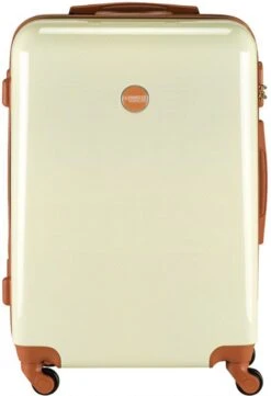 Princess Traveller Trendy Dots - Reiskoffer - Crème - M - 66cm -Bagageopslag 821x1200 4