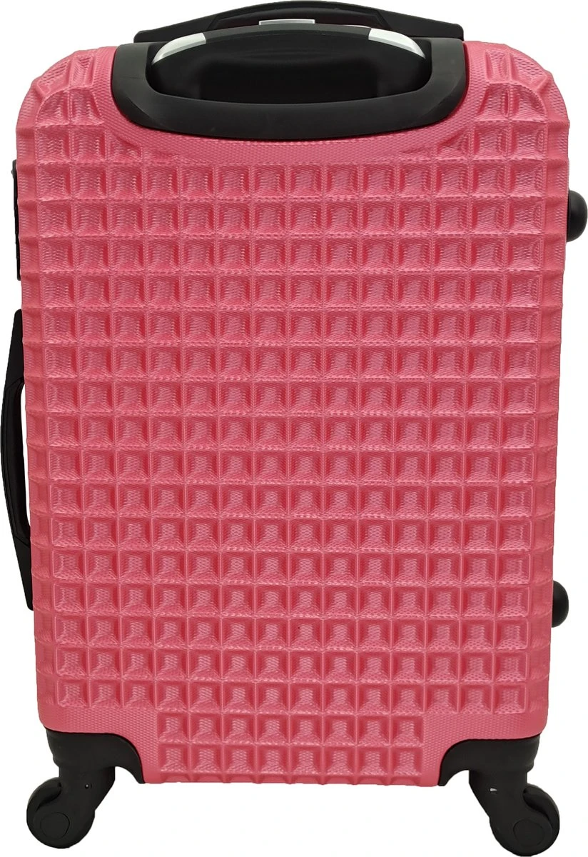 SB Travelbags Handbagage Koffer 51cm 4 Wielen Trolley - Roze 11 SB Travelbags Handbagage Koffer 51cm 4 Wielen Trolley - Roze - Afbeelding 9