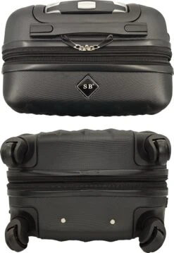 SB Travelbags 'Expandable' Bagage Koffer 65cm- Zwart -Bagageopslag 825x1200 4