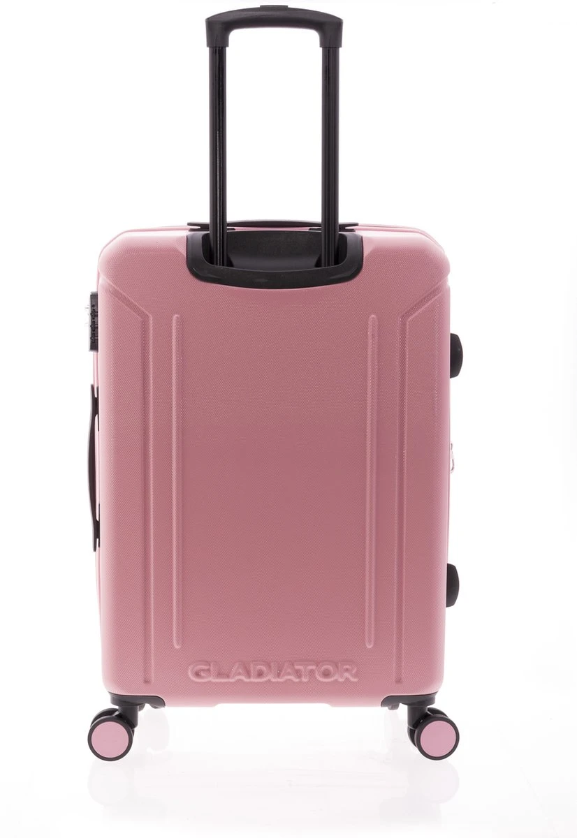Gladiator Tropical Middelgrote Koffer Expandable - 67 Cm - 72/82 Liter - Roze 5 Gladiator Tropical Middelgrote Koffer Expandable - 67 Cm - 72/82 Liter - Roze - Afbeelding 3