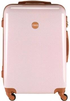 Princess Traveller Trendy Dots - Reiskoffer - Roze - M - 66cm -Bagageopslag 832x1200 6