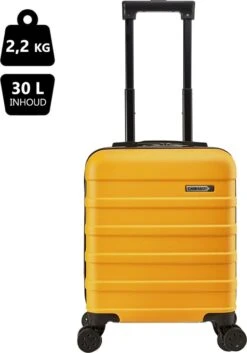 CabinMax Handbagage Koffer - Trolley 30L - Harde Reiskoffer - 45x36x20cm - Lichtgewicht - Groot Capaciteit - Geel -Bagageopslag 840x1200