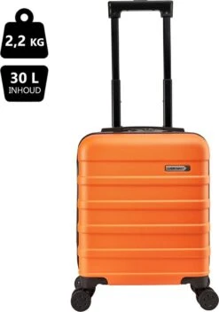 CabinMax Handbagage Koffer - Trolley 30L - Harde Reiskoffer - 45x36x20cm - Lichtgewicht - Groot Capaciteit - Oranje -Bagageopslag 843x1200 4