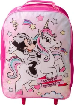 Bagageopslag 9 MINNIE MOUSE Unicorn Eenhoorn Trolley Koffertje Vakantie Logeren Tripjes
