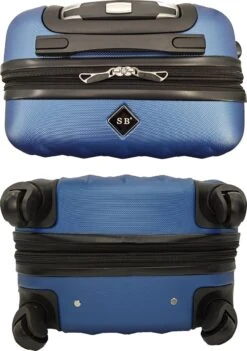 SB Travelbags Kofferset - 2 Delige 'Expandable' Koffer - Blauw - 65cm/55cm -Bagageopslag 844x1200 6