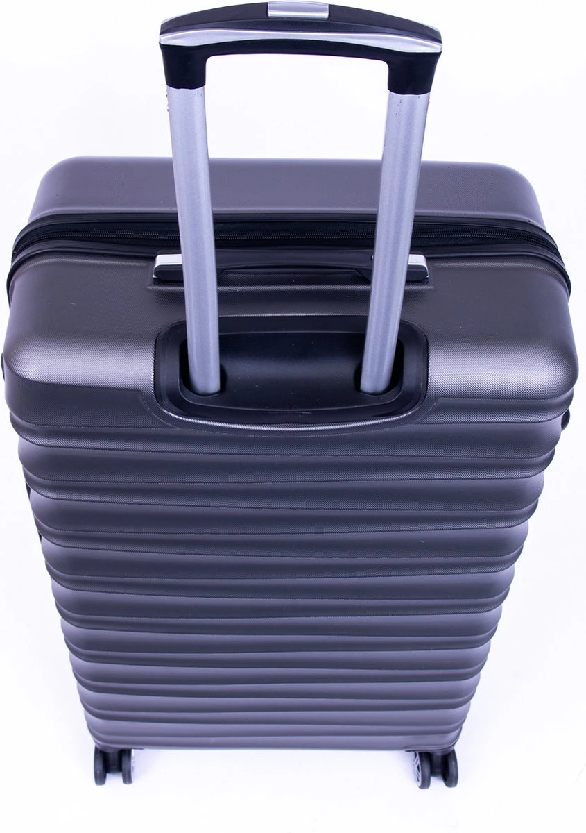 Tobeyz - Koffer - Donkergrijze Handbagage - Groot - Verrijdbaar Op 4 Wielen - Stevig ABS - Lichtgewicht, Trolley 6 Tobeyz - Koffer - Donkergrijze Handbagage - Groot - Verrijdbaar Op 4 Wielen - Stevig ABS - Lichtgewicht, Trolley - Afbeelding 4