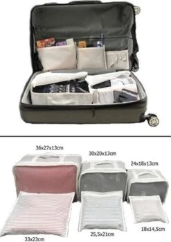 Packing Cubes Set 6-Delig – Kleding Organizer Voor Koffers, Tassen En Backpack - MYHOME24 -Bagageopslag 852x1200 5