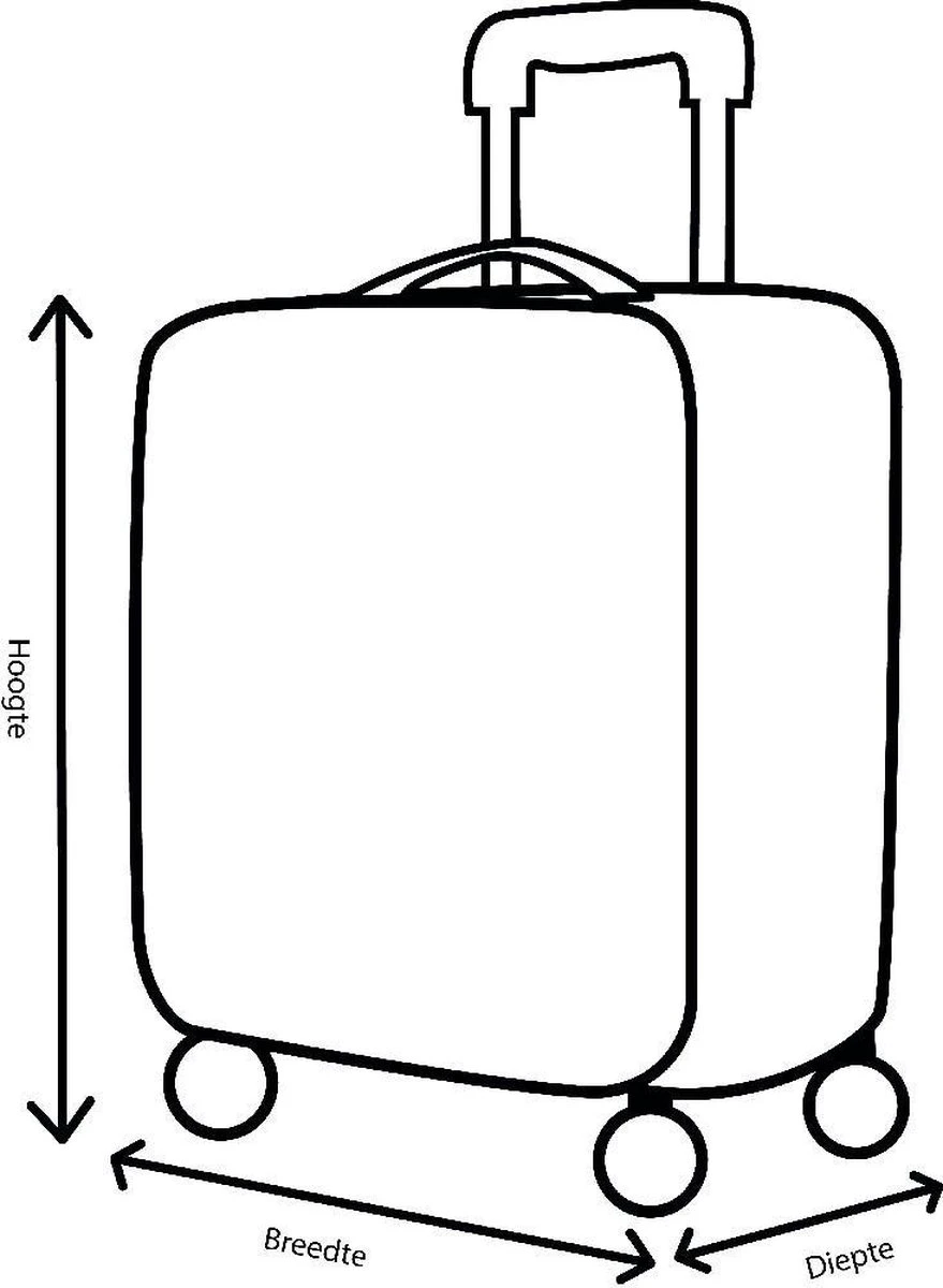 Decent Lumi Fix Handbagage Koffer - 55 Cm - Black/Blue 12 Decent Lumi Fix Handbagage Koffer - 55 Cm - Black/Blue - Afbeelding 10