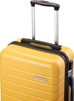 Swiss Alpine 2.0 - Handbagage Koffer - 55x35x20 Cm - 4 Wielen - Geel -Bagageopslag 879x1200 3