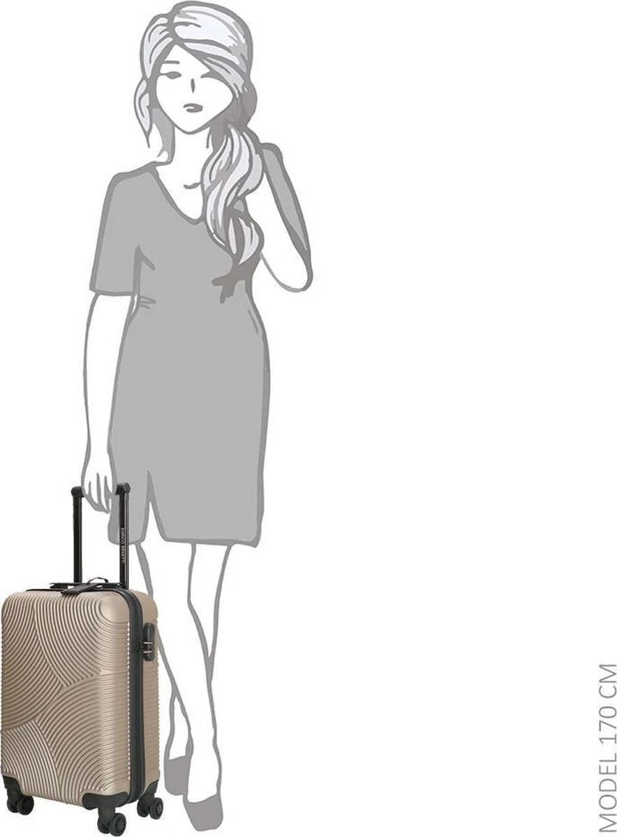 Enrico Benetti Louisville 39040 Handbagage Koffer 52 Cm - Champagne 8 Enrico Benetti Louisville 39040 Handbagage Koffer 52 Cm - Champagne - Afbeelding 6