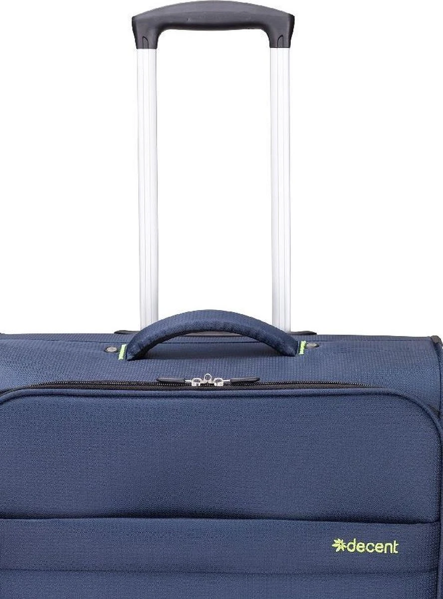 Decent Handbagage Koffer / Trolley / Reiskoffer - 50 Cm - 35 Liter - Polyester - Super-Light - Blauw 18 Decent Handbagage Koffer / Trolley / Reiskoffer - 50 Cm - 35 Liter - Polyester - Super-Light - Blauw - Afbeelding 16