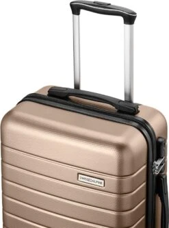Swiss Alpine 2.0 - Handbagage Koffer - 55x35x20 Cm - 4 Wielen - Goud - Brons -Bagageopslag 891x1200