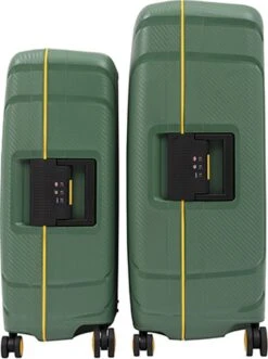 CarryOn Steward Kofferset - 2-delige TSA Trolleyset Met Kliksloten - Dubbele Wielen - Groen -Bagageopslag 895x1200 2