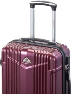 Tesla PC - Handbagage Koffer - 55x35x20 Cm - 4 Wielen - Rood -Bagageopslag 900x1200 16