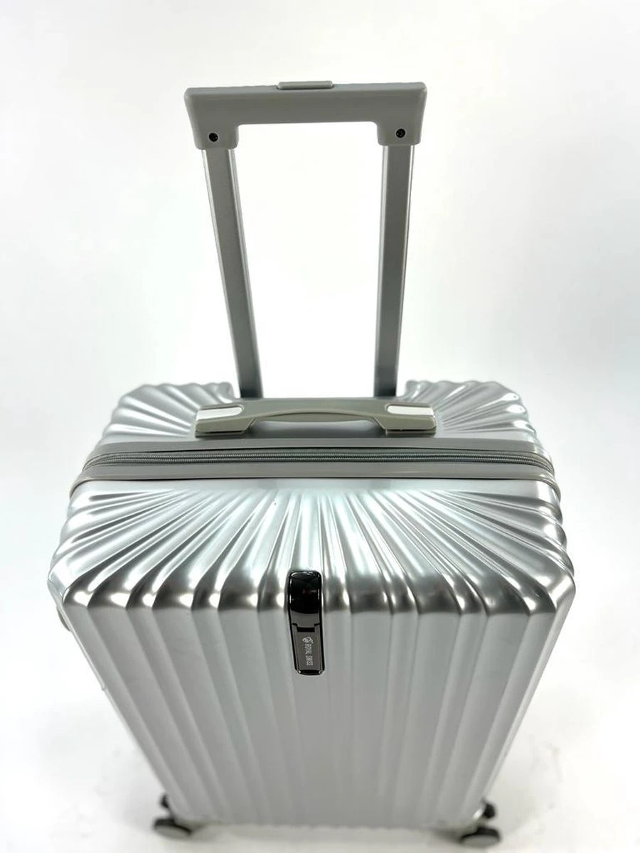 AATravel S Reiskoffer - Trolley ABS - Handbagage - Met Dubbele Wielen - 53 Cm - 37 Liter - Zilver 5 AATravel S Reiskoffer - Trolley ABS - Handbagage - Met Dubbele Wielen - 53 Cm - 37 Liter - Zilver - Afbeelding 3