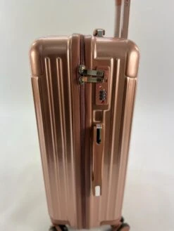 AATravel M Reiskoffer - Trolley ABS - Met Dubbele Wielen - 63 Cm - 66 Liter - Roze -Bagageopslag 900x1200 40