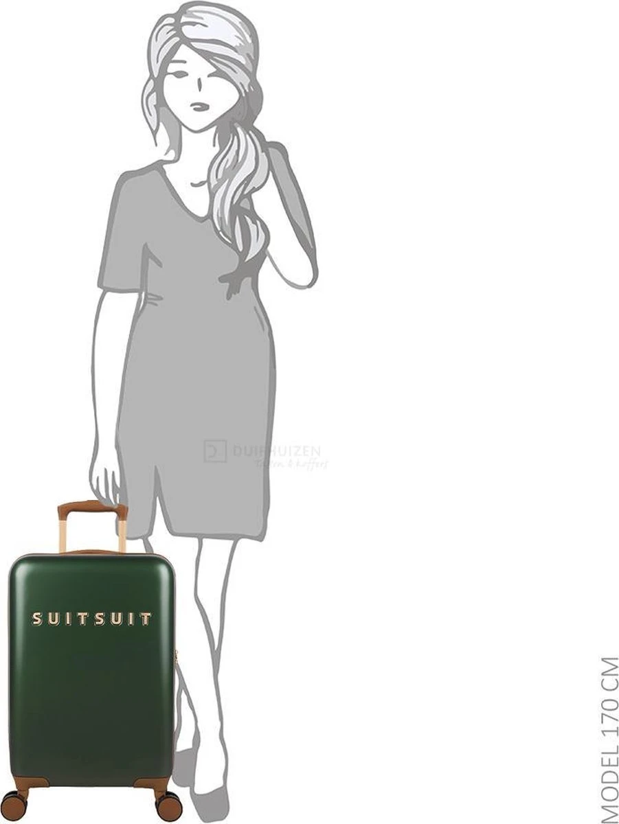 SUITSUIT - Fab Seventies Classic - Beetle Green - Handbagage (55 Cm) 15 SUITSUIT - Fab Seventies Classic - Beetle Green - Handbagage (55 Cm) - Afbeelding 13