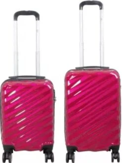 Monopol - Messina - Reiskofferset 2delig - Hoogkwaliteit Polycarbonaat - Rood - Maat XS + S -Bagageopslag 904x1200 8