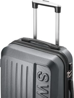 Swiss - Lausanne - Handbagage Koffer - 4 Wielen - TSA-Cijferslot - Grijs -Bagageopslag 906x1200 1