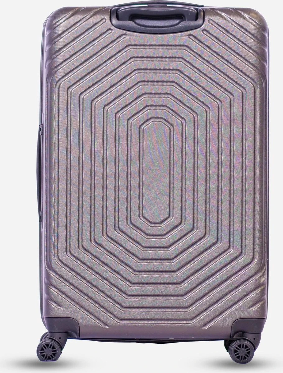 ©TROLLEYZ - Florence No.7 - Trolley - 55cm Met TSA Slot - Dubbele Wielen - 360° Spinners - 100% ABS - Handbagage Koffer In Cloudy Grey 5 ©TROLLEYZ - Florence No.7 - Trolley - 55cm Met TSA Slot - Dubbele Wielen - 360° Spinners - 100% ABS - Handbagage Koffer In Cloudy Grey - Afbeelding 3