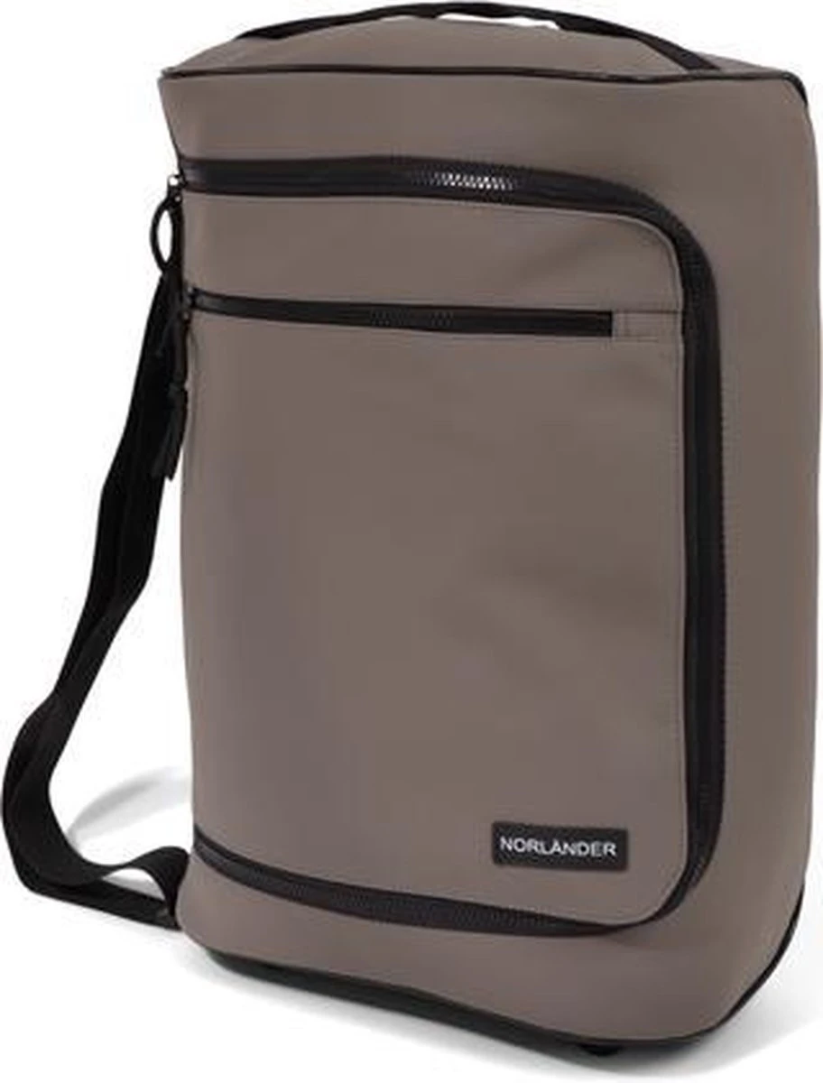 Norlander Lyon Trolleytas - Dull PU - 21 Liter - Taupe 7 Norlander Lyon Trolleytas - Dull PU - 21 Liter - Taupe - Afbeelding 5