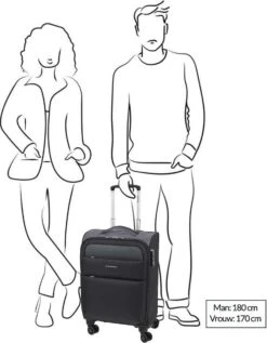 Gabol Handbagage Koffer Cloud Zwart/grijs 114022 -Bagageopslag 935x1200