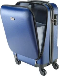Princess Traveller Sydney - Handbagagekoffer - Laptop Vak - Blauw - S - 55cm -Bagageopslag 940x1200
