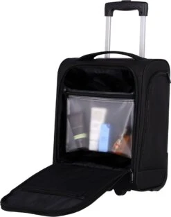 Travelite Handbagage Zachte Koffer / Trolley / Reiskoffer - Cabin - 43 Cm - Zwart -Bagageopslag 947x1200 2