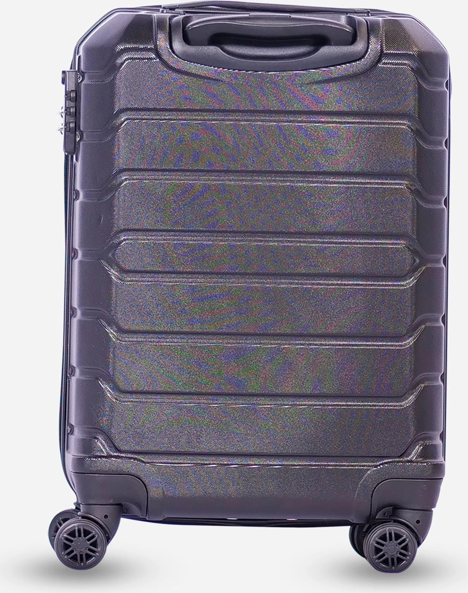 ©TROLLEYZ - Amsterdam LEGACY No.9 - Trolley - 55cm Met TSA Slot - Dubbele Wielen - 360° Spinners - 100% ABS - Handbagage Koffer In Night Black 5 ©TROLLEYZ - Amsterdam LEGACY No.9 - Trolley - 55cm Met TSA Slot - Dubbele Wielen - 360° Spinners - 100% ABS - Handbagage Koffer In Night Black - Afbeelding 3