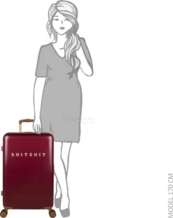 SUITSUIT - Fab Seventies Classic - Biking Red - Reiskoffer (66 Cm) -Bagageopslag 951x1200