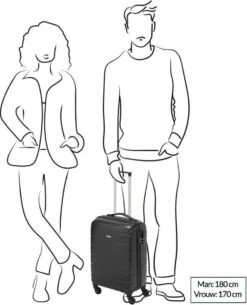 Princess Traveller Grenada - Reiskoffer - 56 Cm - Rood -Bagageopslag 971x1200 3