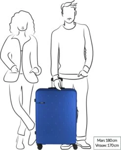 Gabol Harde Koffer / Trolley / Reiskoffer - Open - 77 Cm (XL) - Blauw -Bagageopslag 973x1200 10