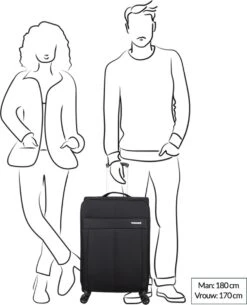 Decent D-Upright Medium Koffer - 66 Cm Expandable - TSA Slot - Donkerblauw -Bagageopslag 973x1200 24