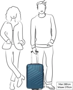 Line Brooks Handbagage Koffer Upright 55 Pearl Blue -Bagageopslag 973x1200