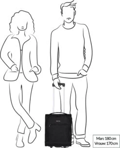 Travelite Handbagage Zachte Koffer / Trolley / Reiskoffer - Cabin - 43 Cm - Zwart -Bagageopslag 973x1200 3