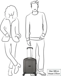 Decent Handbagage Koffer / Trolley / Reiskoffer - 42 Cm - 24 Liter - ABS - Maxi Air - Grijs 25 Decent Handbagage Koffer / Trolley / Reiskoffer - 42 Cm - 24 Liter - ABS - Maxi Air - Grijs -Bagageopslag 973x1200 6