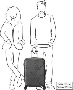 Decent Harde Koffer Q-LuxxHoogte > 67 Cm - Grijs -Bagageopslag 974x1200 11