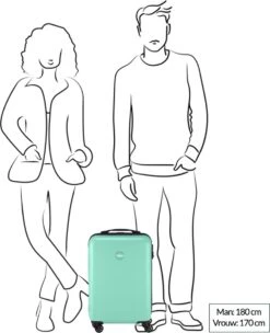 Princess Traveller PT01 - Handbagage Koffer - Pitch Black - S - 55cm -Bagageopslag 974x1200 2