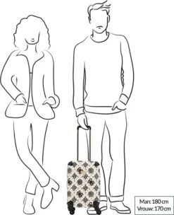 Guess House Party 18 In 4 Wheeler Dames Reiskoffer - Cream Multi Logo 24 Guess House Party 18 In 4 Wheeler Dames Reiskoffer - Cream Multi Logo -Bagageopslag 975x1200 7