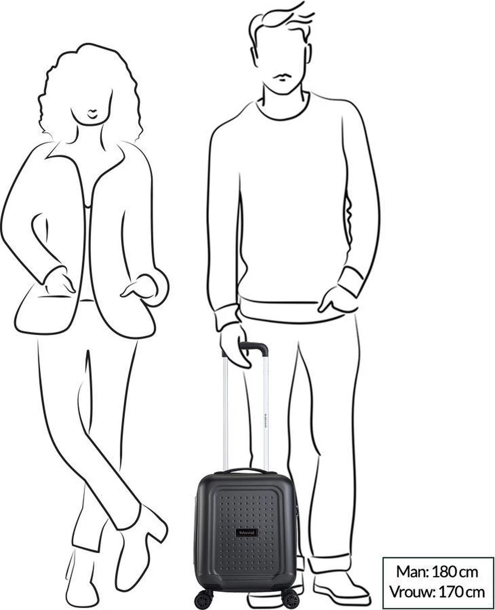 Decent Handbagage Koffer / Trolley / Reiskoffer - 42 Cm - 24 Liter - ABS - Maxi Air - Grijs 8 Decent Handbagage Koffer / Trolley / Reiskoffer - 42 Cm - 24 Liter - ABS - Maxi Air - Grijs - Afbeelding 6