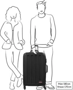 Eastpak TRANZSHELL M Reiskoffer (67 X 42 X 4 Cm) - Black -Bagageopslag 976x1200 2