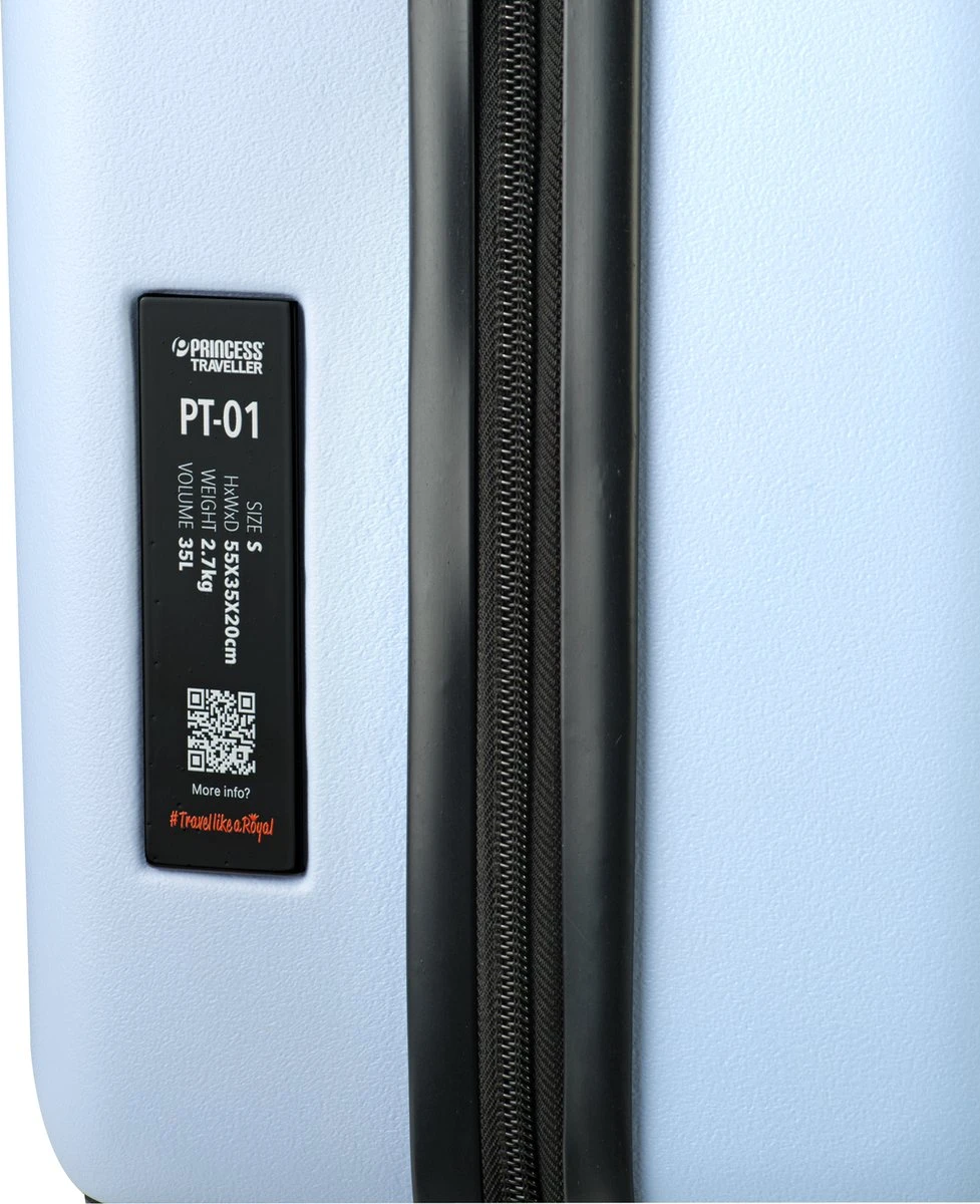 Princess Traveller PT01 - Reiskoffer - Poolhouse Blue - M - 67cm 7 Princess Traveller PT01 - Reiskoffer - Poolhouse Blue - M - 67cm - Afbeelding 5