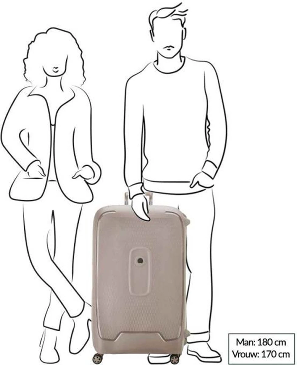 Delsey Moncey Trolley Case - 82 Cm - Blue 10 Delsey Moncey Trolley Case - 82 Cm - Blue - Afbeelding 8