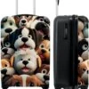 NoBoringSuitcases.com® Koffer - Hond - Dieren - Design - Bruin - Trolley Op Wieltjes - Handbagagekoffer - Past Binnen 55x40x20 Cm En 55x35x25 Cm - Reiskoffers - Fotokoffer -Bagageopslag 978x1200 4