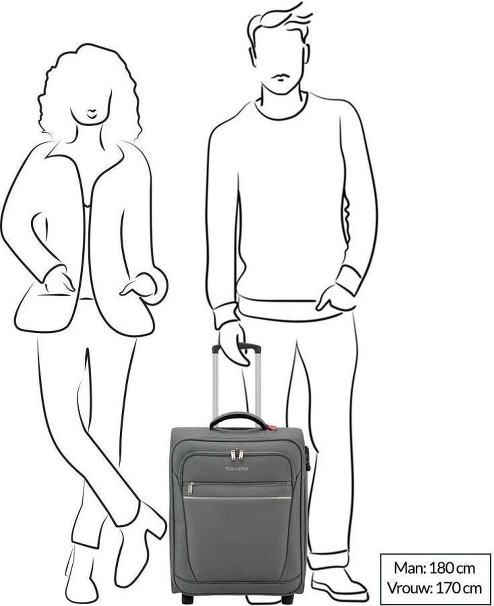 Travelite Cabin 2 Wheel Trolley Bordeaux 11 Travelite Cabin 2 Wheel Trolley Bordeaux - Afbeelding 9