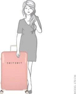 SUITSUIT - Fabulous Fifties - Papaya Peach - Reiskoffer (76 Cm) -Bagageopslag 979x1200 2