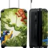NoBoringSuitcases.com® Koffer Groot - Jungle - Dieren - Groen - Kinderen - Trolley Koffer Met TSA-slot - Met Wielen - 90 Liter - Reiskoffer - 66 Cm -Bagageopslag 985x1200 4