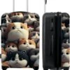 NoBoringSuitcases.com® Koffer Groot - Kat - Huisdieren - Poes - Bruin - Grijs - Trolley Koffer Met TSA-slot - Met Wielen - 90 Liter - Reiskoffer - 66 Cm -Bagageopslag 985x1200 6