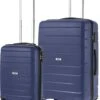 TravelZ Big Bars Kofferset - Trolleyset TSA 2-delig - Handbagage En Groot - Blauw -Bagageopslag 986x1200